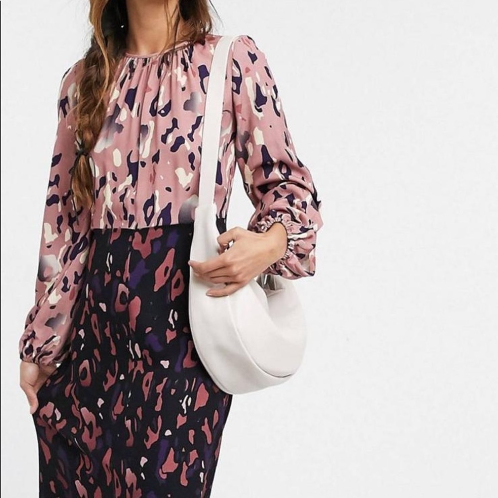Pink leopard dress